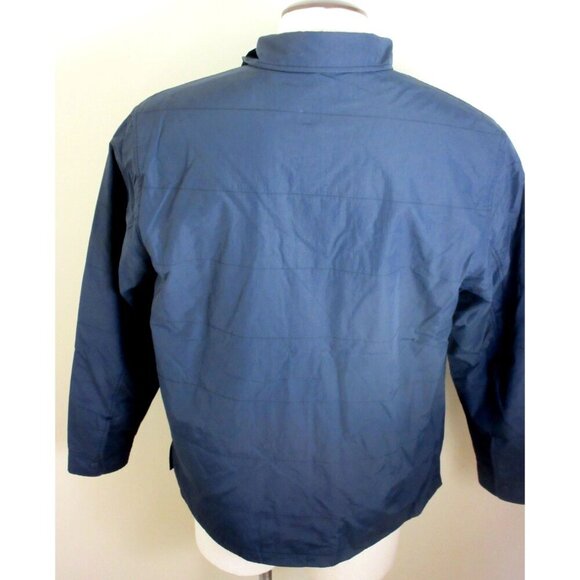 OOBE Brand Men's Eades Snap Front Overshirt Nylon Jacket True Navy Blue NWT - Picture 5 of 7